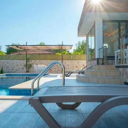 Outstanding With Private Pool And Jacuzzi In Kas, Antalya Holiday home Saribelen